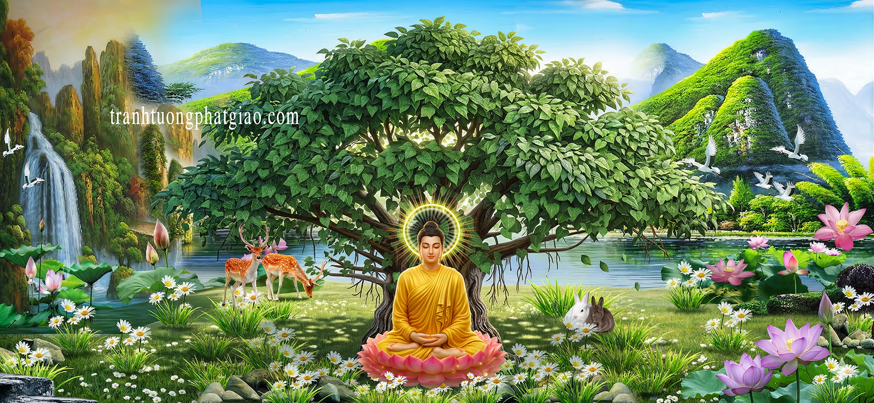 Tranh khổ lớn, Bổn Sư thiền định